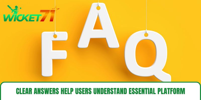 Clear answers help users understand essential platform procedures Clear answers help users understand essential platform procedures